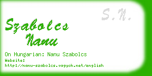szabolcs nanu business card